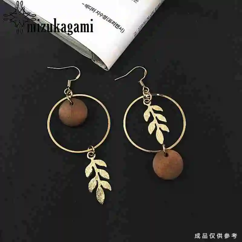 Сплав цинка золотые мини листья Подвески 10 шт./лот для DIY модные висячие серьги
