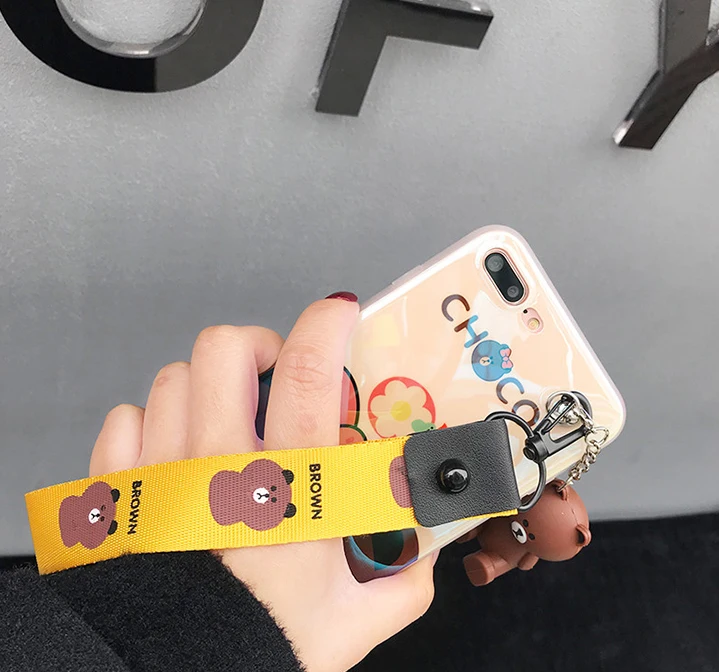 Чехол для Apple iPhone X XS милый мультфильм rabbitcover для iPhone 6 6S plus 7 8 плюс мультфильм Медведь чехол для телефона+ игрушки+ ремень