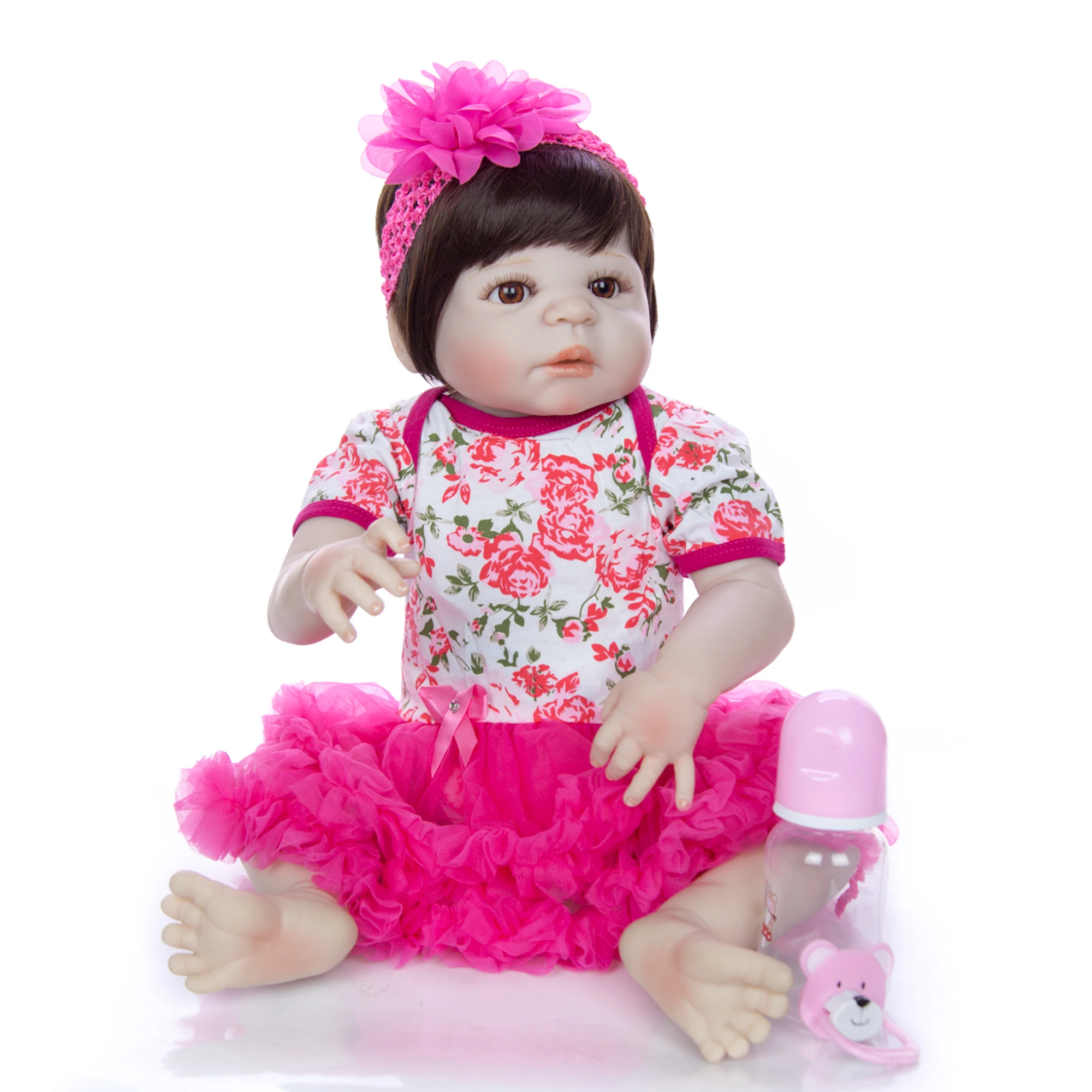 KEIUMI 23 дюйма 57 см модные куклы Reborn Girl реалистичные Новорожденные принцессы для