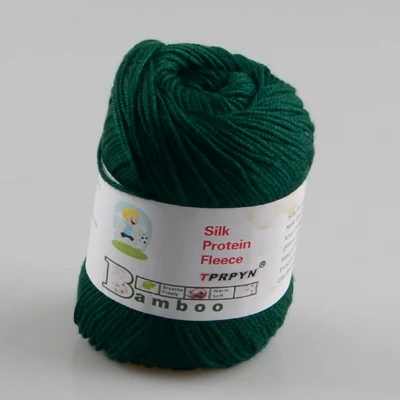 980 dark green TPRPYN 50 г = 1 шт. пряжа для вязания, нанометровая Белковая бархатная мягкая пряжа для детской одежды - Цвет: 980 dark green