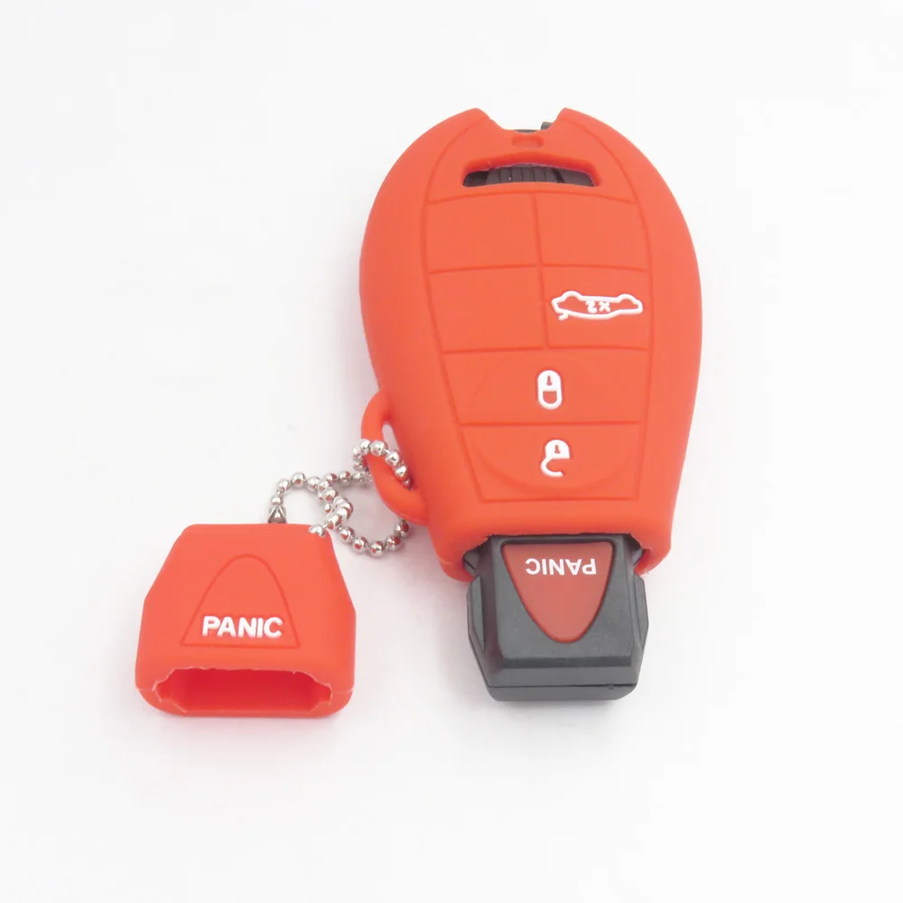 Cocolockey силиконовый чехол для ключа автомобиля Chrysler Dodge JCUV Ddart Jeep Grand Cherokee Compass Longitude