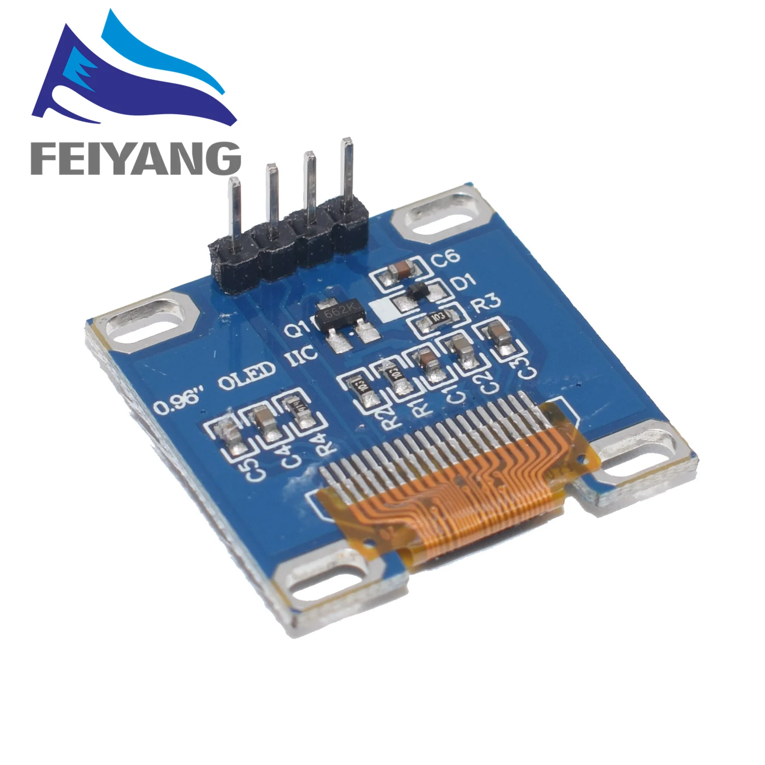 0,96 дюймов IIC Серийный белый OLED дисплей модуль 0,9" OLED IEC SSD1315 12864 плата с ЖК-экраном GND VCC SCL SDA 0,96" для arduino