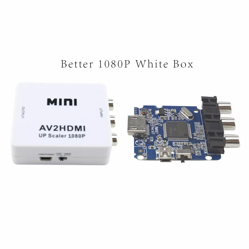 Ssriver RCA для HDMI AV к 1080 P AV2HDMI Мини конвертер преобразователь сигнала ТВ VHS