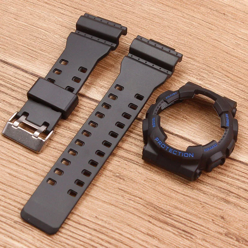 Аксессуары для часов резиновый чехол для часов Casio GA-110 100 120 GD-100 120 мужской женский ремешок для часов