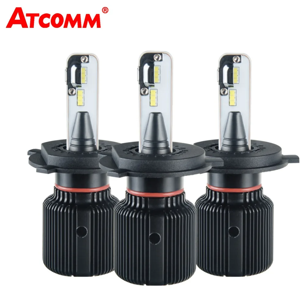 Светодиодсветодиодный Автомобильная мини лампа ATcomm H7 H4 Canbus Turbo Super LED H11/H8/H9/H10 H16