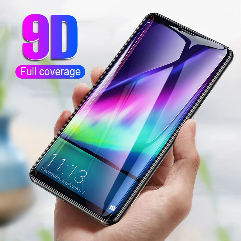 Изогнутое закаленное стекло 9D с полным покрытием для Sony Xperia XZ3 Защита экрана XA2 Ultra