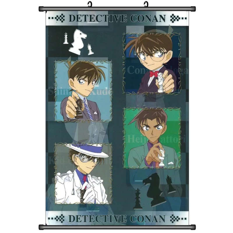 Аниме Детектив Конан чехол закрытый Kaitou Kiddo & Mouri Ran Edogawa Konan домашний Декор