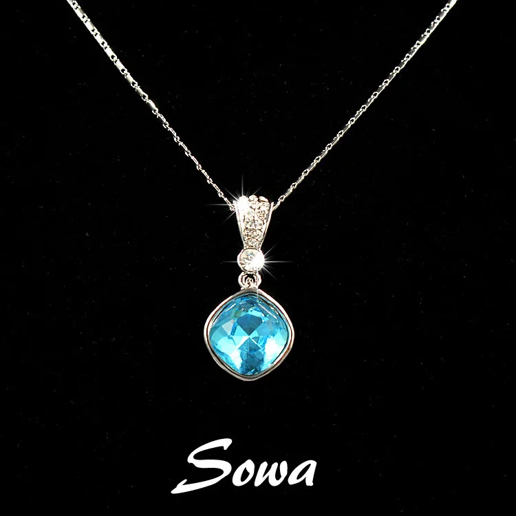 Бесплатная доставка Лидер продаж модное 15 мм квадратное светло голубое большое