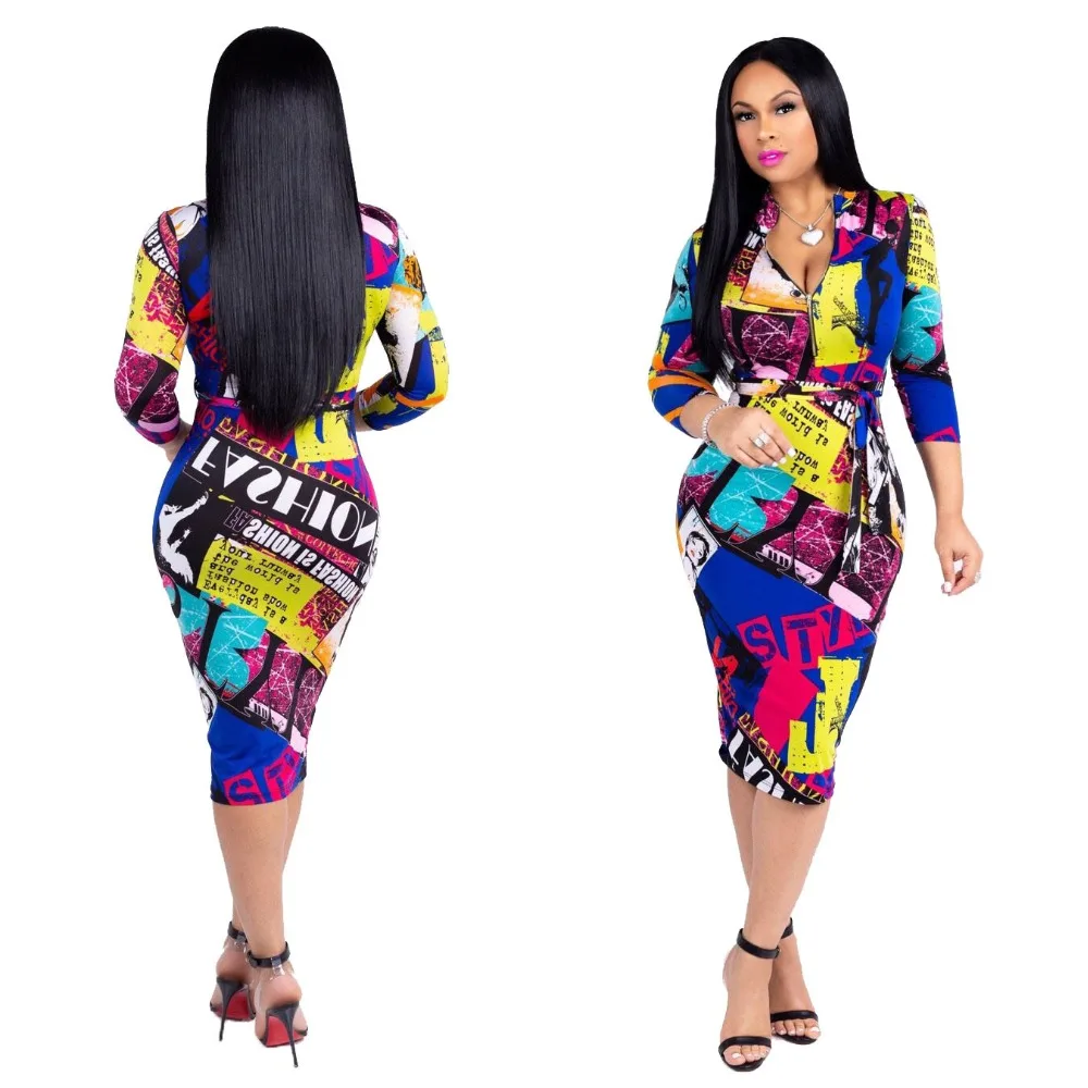 Женское платье большого размера с v образным вырезом облегающее сексуальное до