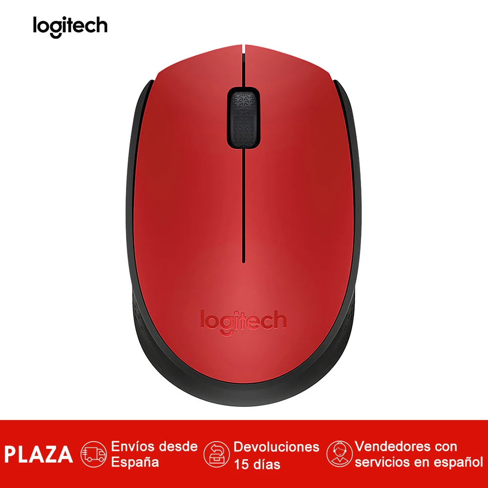 Logitech M171 Raton 1000 Точек на дюйм Negro Rojo|Мыши| |