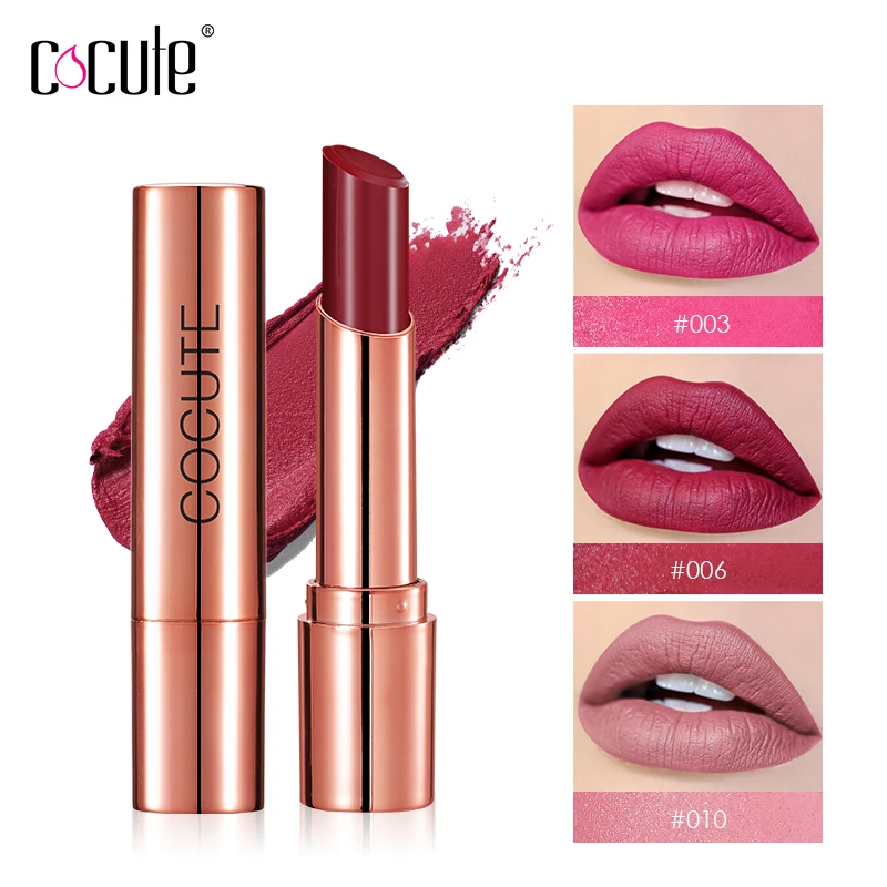Cocute Makeup матовая помада Водонепроницаемая косметика макияж Жидкие помады стойкий сексуальный блеск для губ