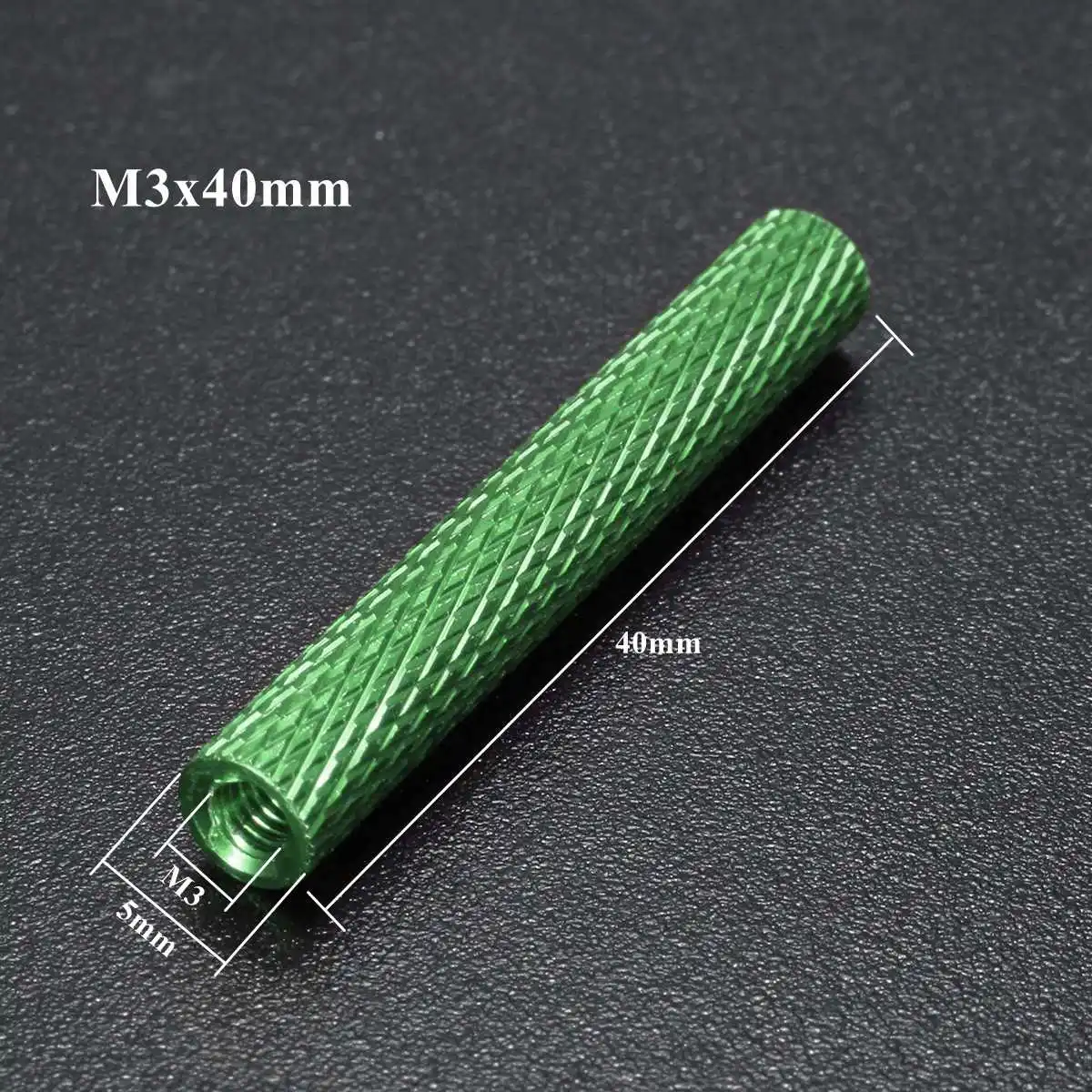 Накатанная стойка из алюминиевого сплава 10 шт./компл. M3AS9 M3 40 мм анодированная