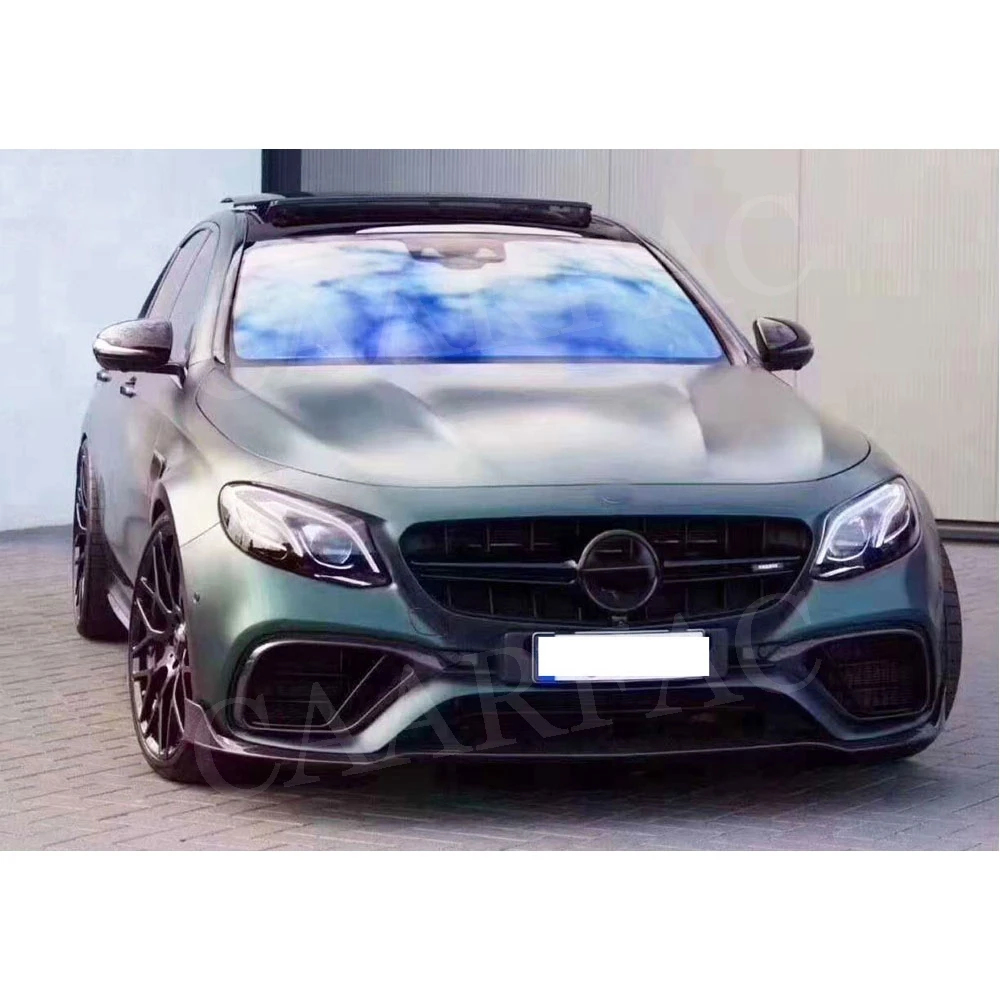 Передняя противотуманная фара из углеродного волокна, Обшивка Рамы Для Mercedes Benz E Class W213 E63 E200-, не для AMG