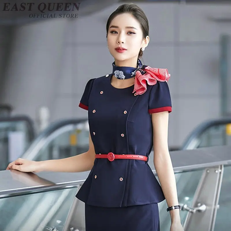 Униформа полетного персонала женская элегантная стюардесса женское деловое