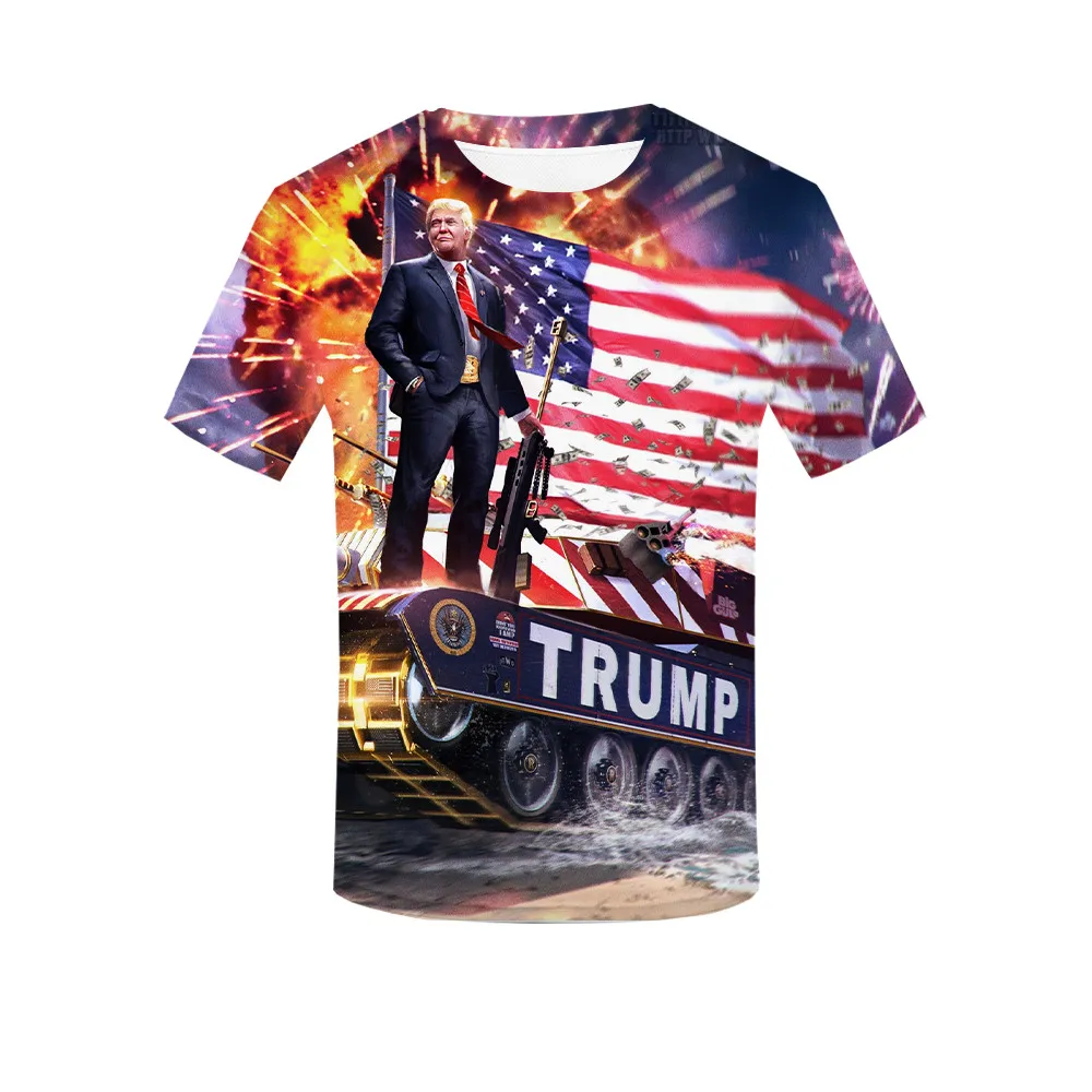 Мужские/женские футболки с принтом Дональда Трампа мужские модные дизайнерские