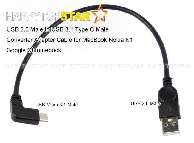 Переходник USB 2 0 A с углом Папа-угол 3 1 Type C кабель-переходник для MAC Chromebook Xiaomi Letv