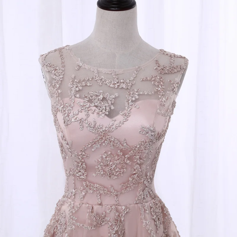 2020 Vestido De Festa Простое розовое кружевное коктейльное платье с глубоким вырезом