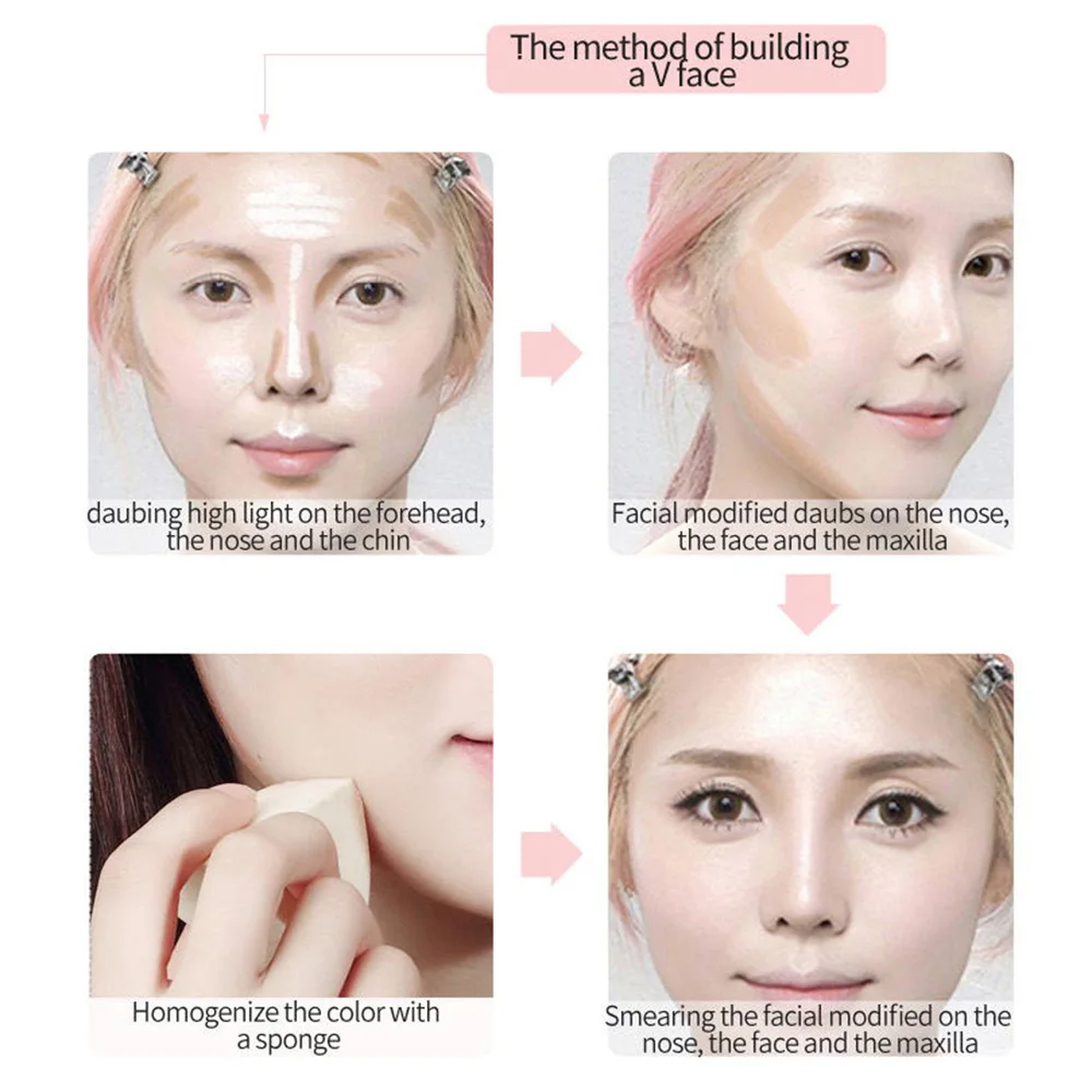 Aikimuse Brand Double Head 3D Bronzer Highlighter Stick Face Makeup Concealer Pen Foundation Cream Texture Contour Pencil | Красота и