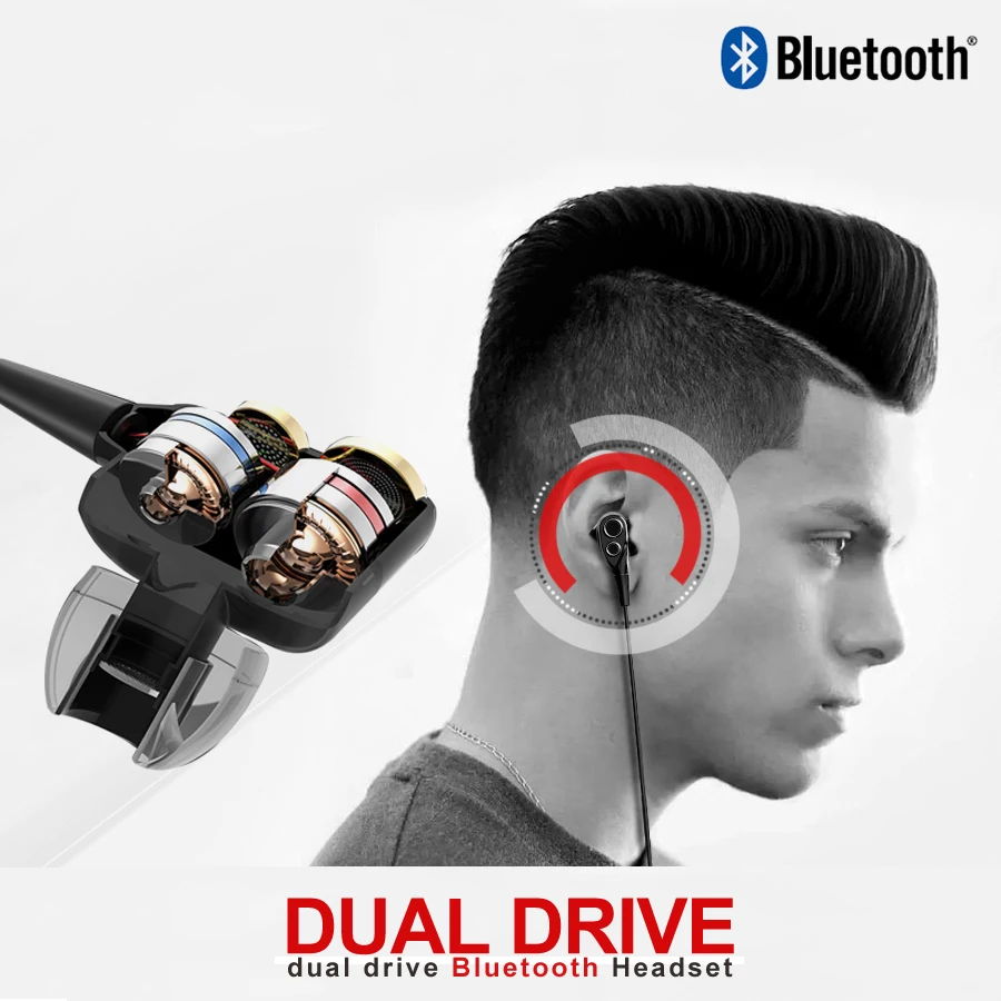 Беспроводные Bluetooth наушники DT100 Спортивная bluetooth гарнитура стереоколонки 4 1 с