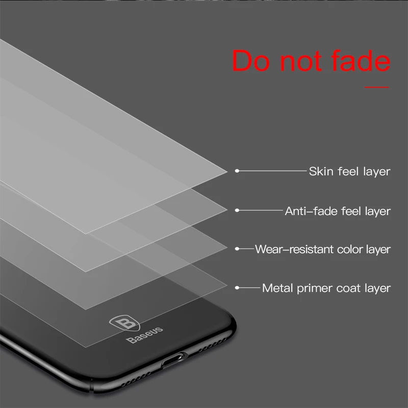 Ультратонкий защитный чехол Baseus для iPhone X Capa Fundas Capinhas телефона Apple Silm задняя
