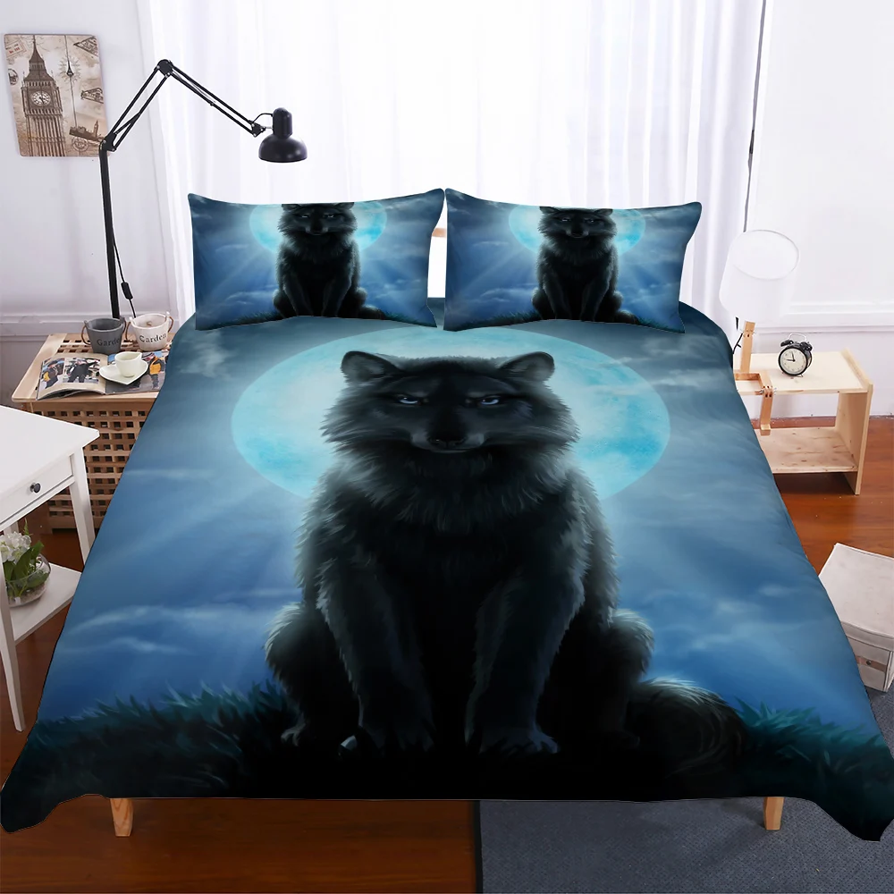 3D Bedding Set Twin Full Queen King Super Size Animal Duvet Cover Quilt Bed Bedclothes Pillow Cases New set | Дом и сад