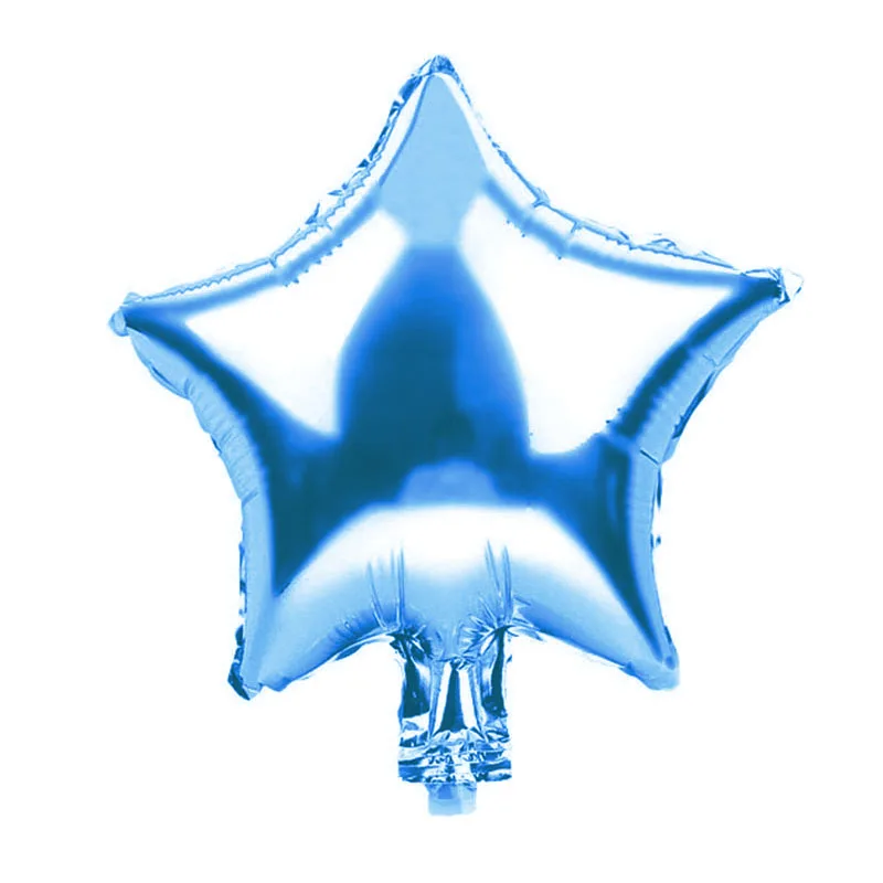 blue star 5 шт. 18 дюймов звезда розового золота сердце шары Свадебный декор красные розовые шары надувные шары воздушный шар из фольги вечерние украшения на день рождения - Цвет: blue star