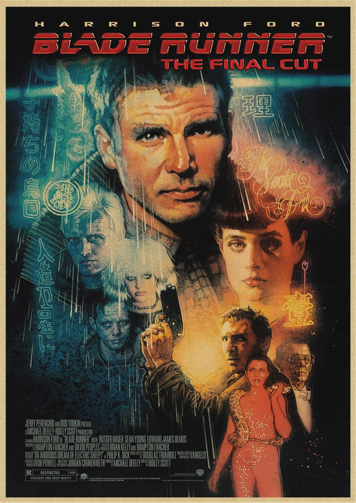 Blade Runner 2049 американский фильм ретро плакаты крафт-бумага печатные настенные постеры картины Домашний декор комнаты - Цвет: Светло-зеленый