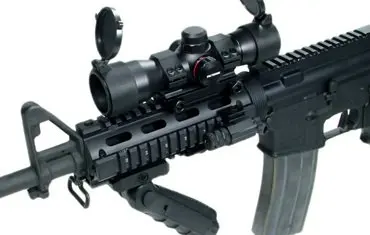 

AR-15 M4 Tactical RIS Handguard Picatinny Carbine Length Quad Rail System Mount Free Rubber Covers 12x