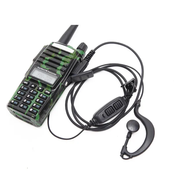 Baofeng UV-82 Plus 8 Вт Высокая мощность Двухдиапазонная рация VHF/UHF 10 км длинный диапазон UV82 двухстороннее Ham CB Любительское портативное радио - Цвет: camo add headset