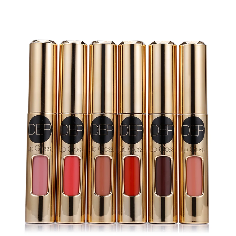 Новое поступление брендовый Макияж матовая не липкая чашка набор блесков для губ