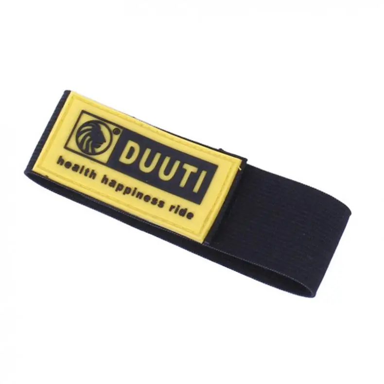 DUUTI, 2 шт., черные, для велосипеда, эластичные, для лодыжки, для ног, для запястья, для безопасности, для штанов, с зажимом, для бега, для велоспорта