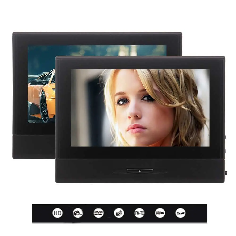 EinCar 8 &quotHD цифровой двойной монитор 2 шт. подголовники автомобиля экран заднего