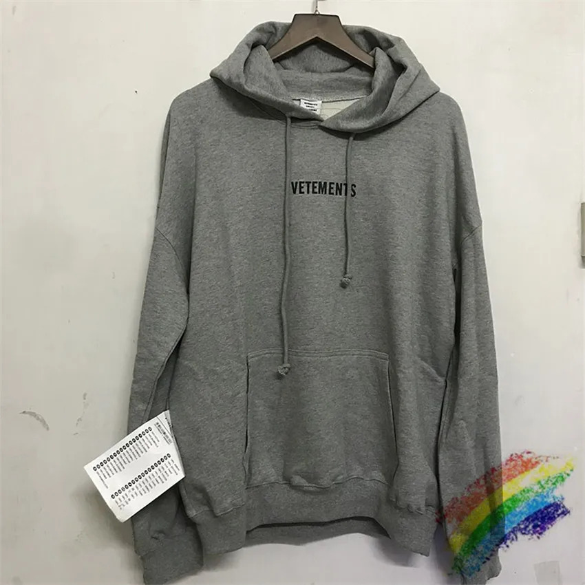 Вышивка Черный Серый Vetements пуловер для женщин Женская Повседневная мода Большой
