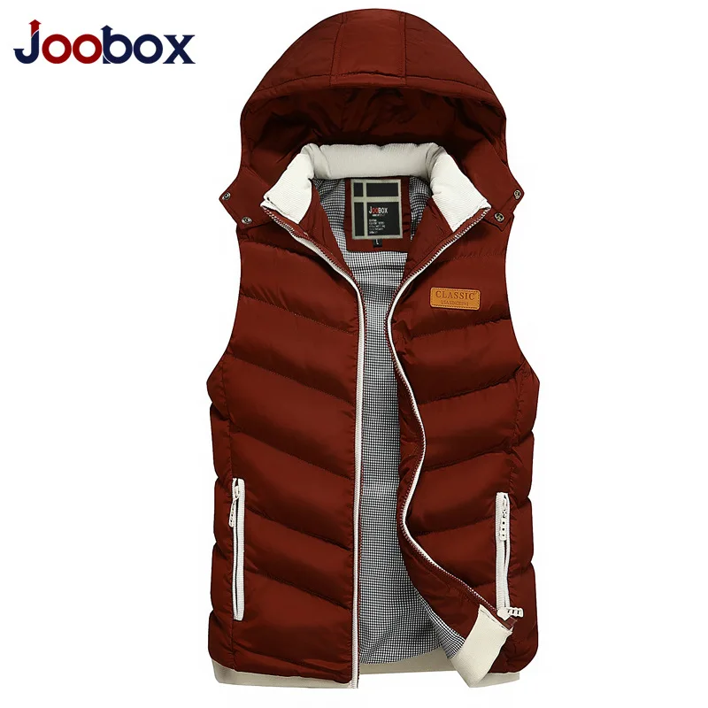 JOOBOX 2018 Осенний жилет для мужчин модный стоячий воротник мужские куртки без