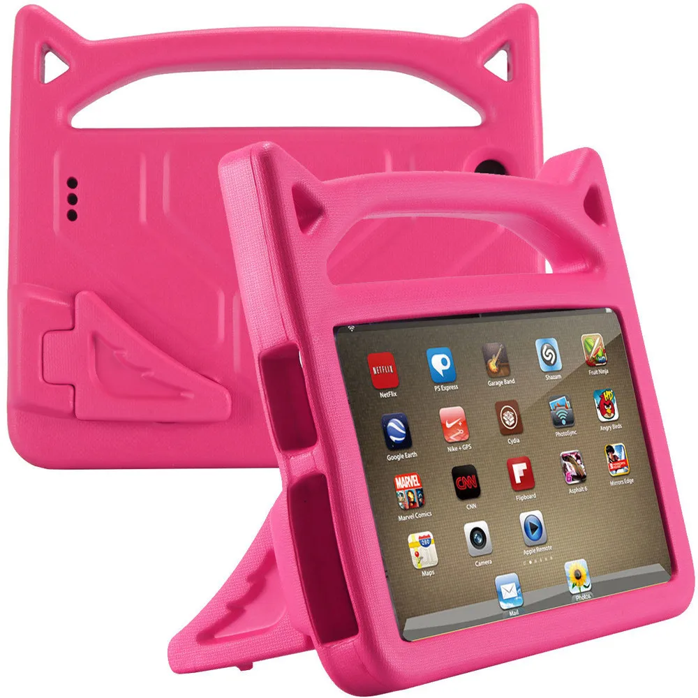 Силиконовый чехол для Amazon Kindle Fire 7 2015/2017 дети Безопасный EVA Резиновая Ручка Стенд
