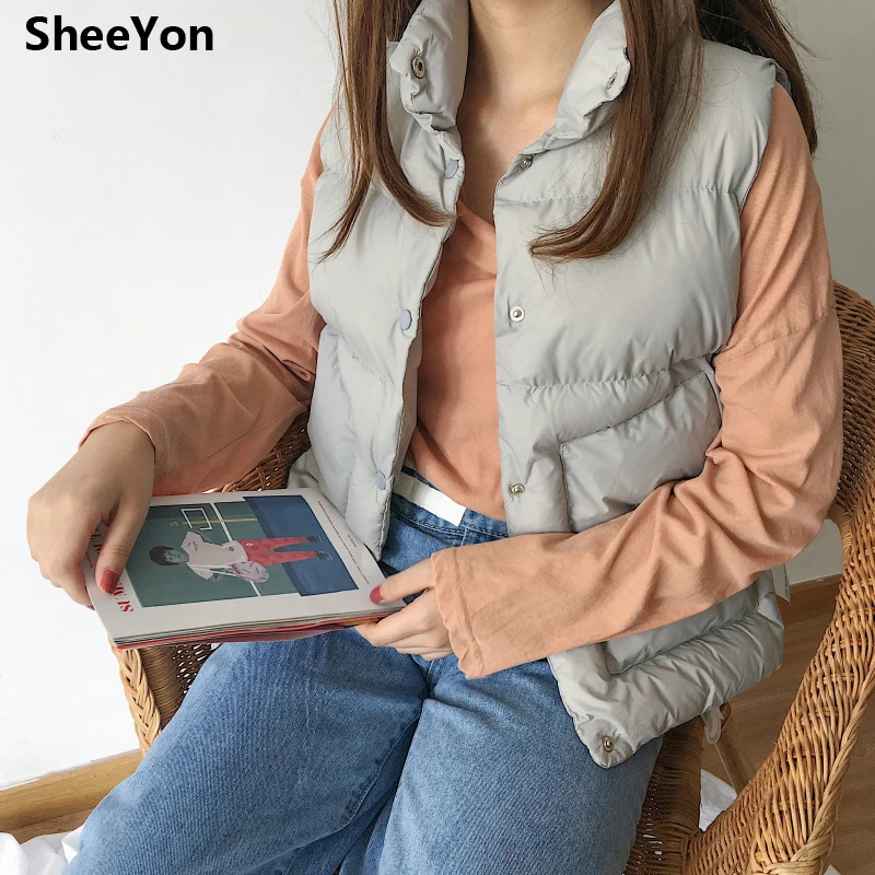 Sheeyon Для женщин без рукавов жилет Пальто для будущих мам осень-зима