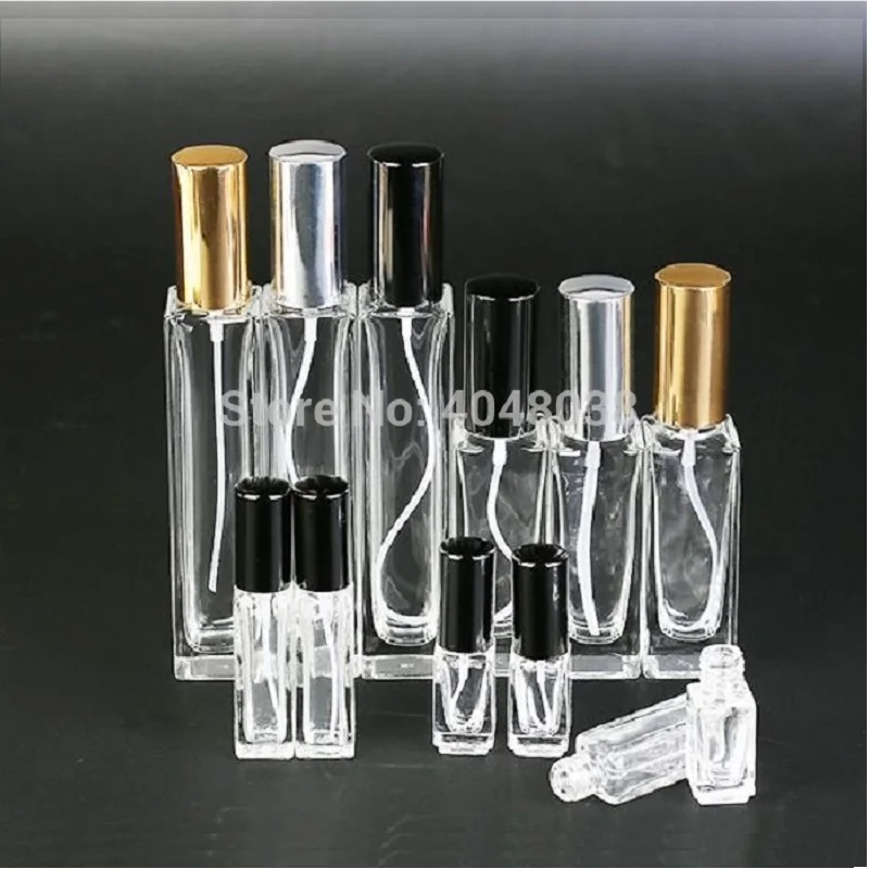 Квадратный стеклянный флакон с распылителем многоразовый распылитель для духов