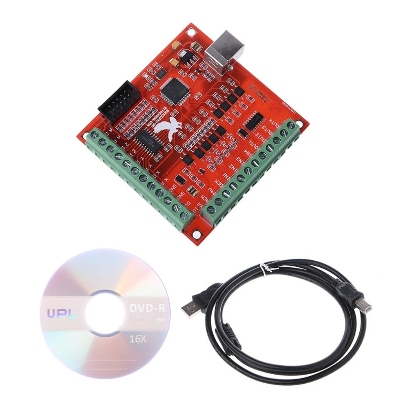 OOTDTY CNC USB MACH3 100 кГц коммутационная плата 4 оси Интерфейс драйвер движения Controllerping