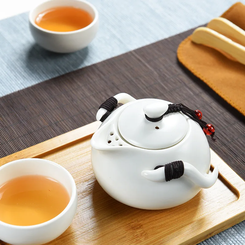 Дорожный чайный набор в китайском стиле керамическая чайная чашка портативный