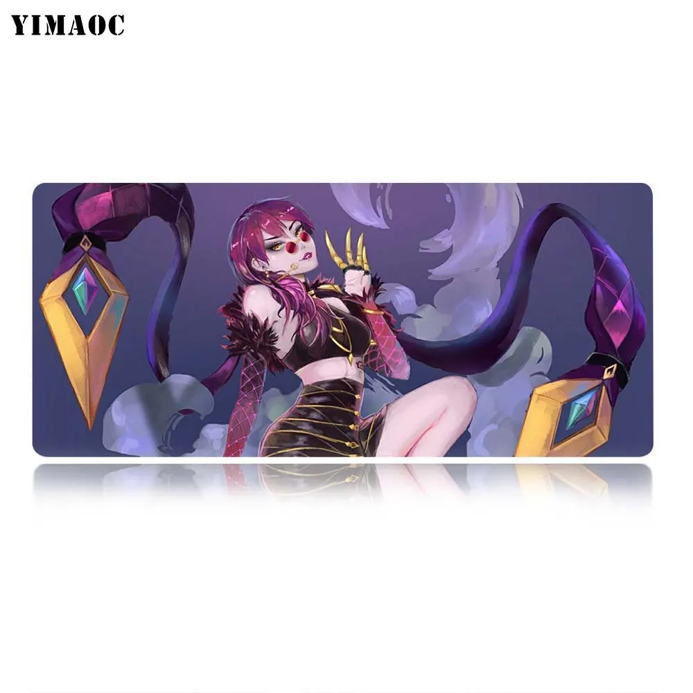 MP1 30x80cm YIMAOC League of legends коврик для мыши 30x80 см компьютерный коврик для мыши Противоскользящий коврик для игровой мыши из натурального каучука - Цвет: MP1 30x80cm