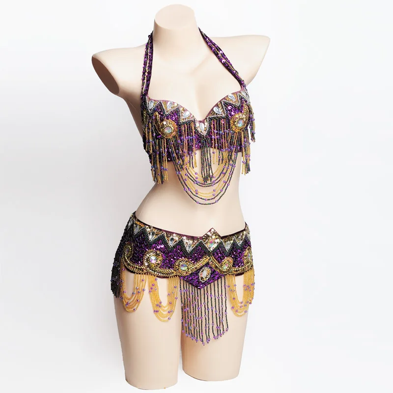 11 цветов костюм для танца живота в восточном стиле комплект из 2 предметов
