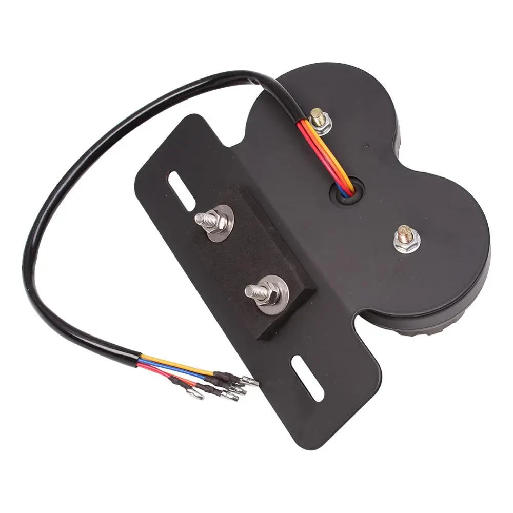 Retro Motorcycle LED Twin Dual Tail Turn Signal Brake Stop Light License Plate For ATVs Dirt Bike Custom Chopper Cruiser Buggy |