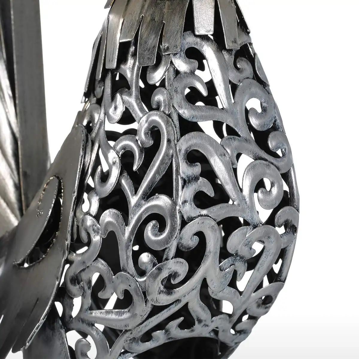 Tooarts скульптура резная железная петуха металлическая домашний декор ремесло с