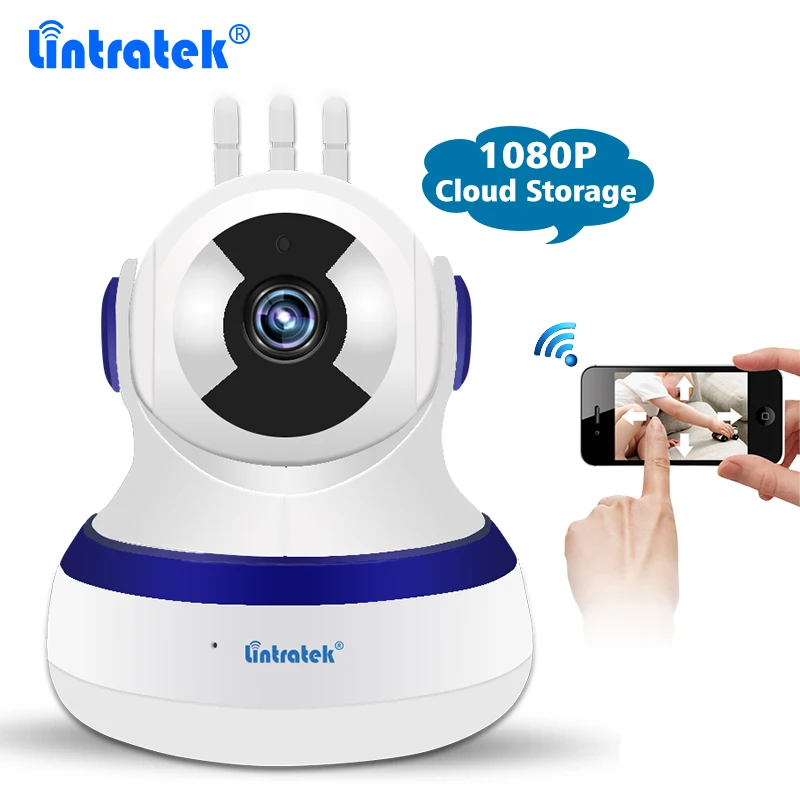 Lintratek Cloud Storage CCTV Домашняя безопасность беспроводная Wi Fi камера ночного видения 2MP