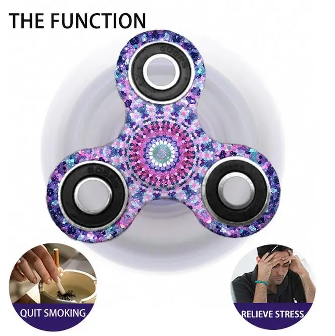 Керамический подшипник Tri Spinner ABS EDC ручной Спиннер для аутизма и СДВГ антистресс