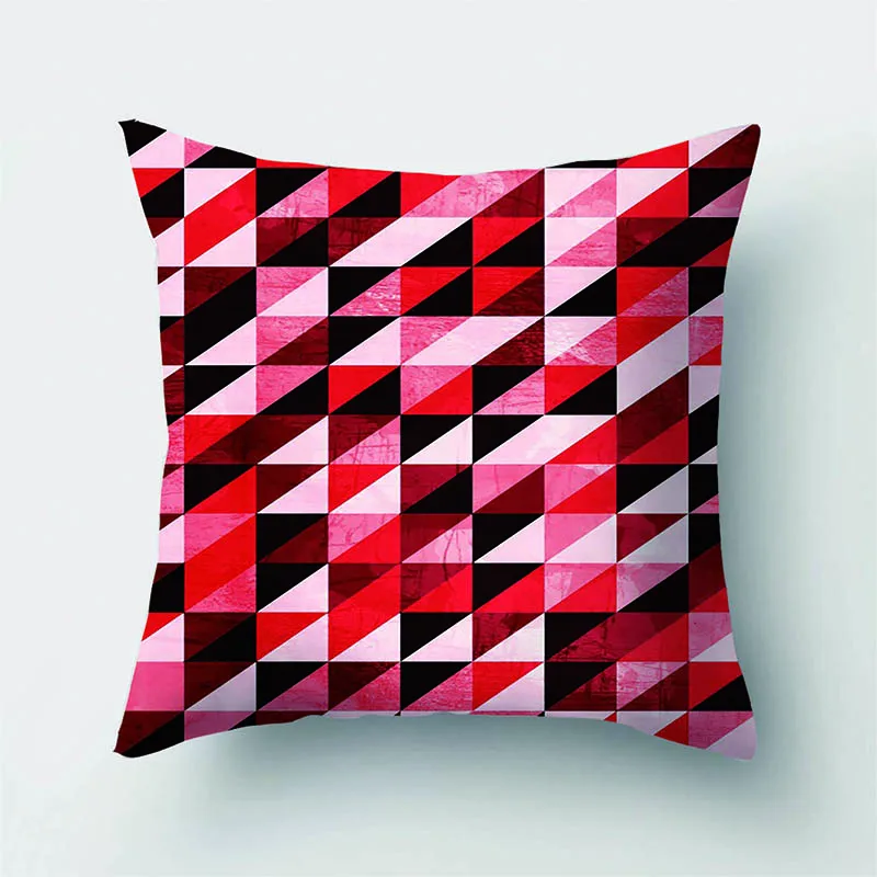 

Vintage Geometric Cushion Covers 45x45cm Polyester Throw Pillow Case Cushion Cover For Home Car Sofa Decor Throw Pillow Cover