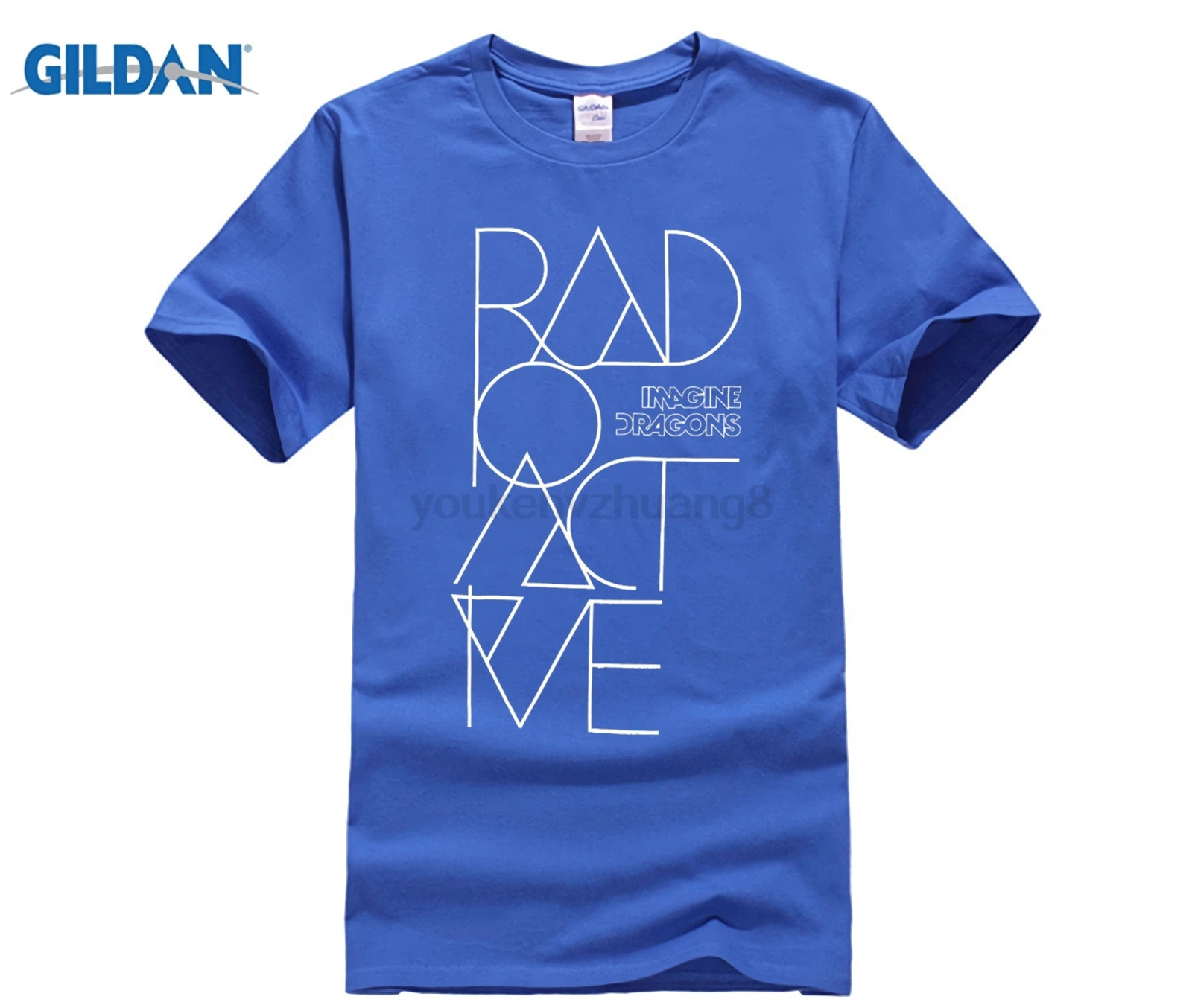 Горячие предложения IMAGINE DRAGONS RADIOACTIVE BLACK SLIM FIT T SHIRT NEW MUSIC ADULT Забавные футболки