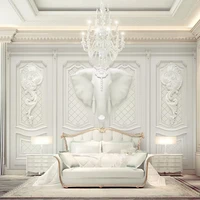 3d stereo relief elephant carve patterns photo murals wallpaper european style hotel living room luxury decor wall paper for 3 d