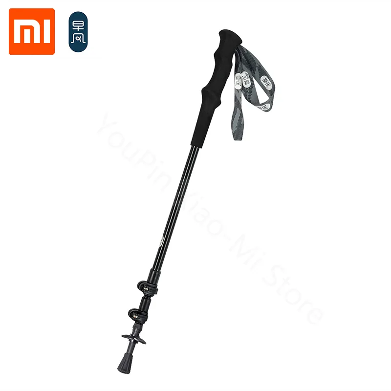 Xiaomi светильник трость из углеродного волокна металлическая Т-образная ручка телескопические треккинговые палки уличные походные палки трость 222gdamp