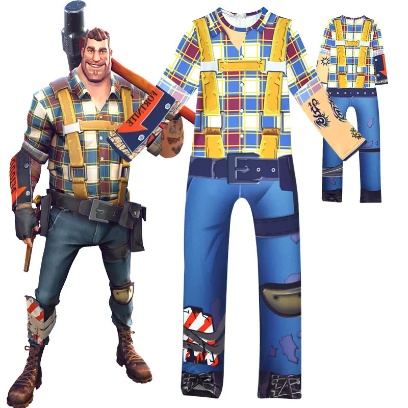 Детский Взрослый игровой бой Royale Action Figure костюмы для рождественской вечеринки